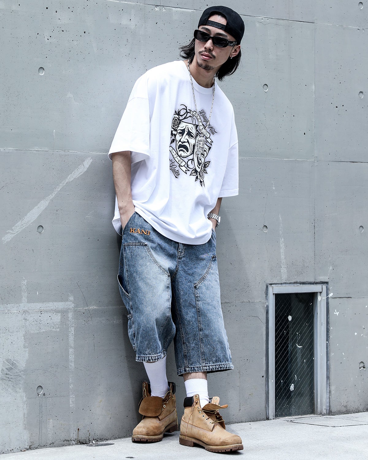Karl Kani] SL デニム ダブルニー ショーツ | PEET ONLINE STORE