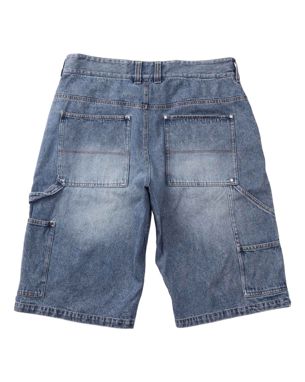 [新品] キャピタル デニムショーツ Gem Stone 加工 Karl Kani] SL デニム ダブルニー ショーツ | PEET ONLINE STORE