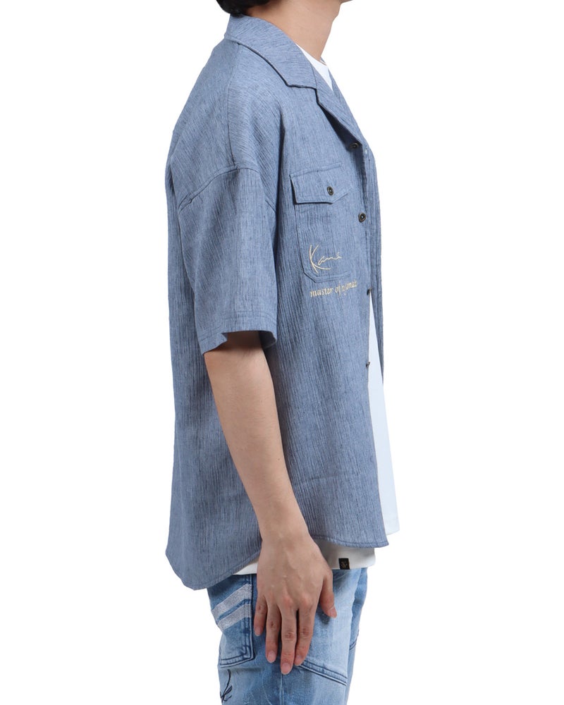 エメラルドグリーン：173cm63kg(Lサイズ着用)