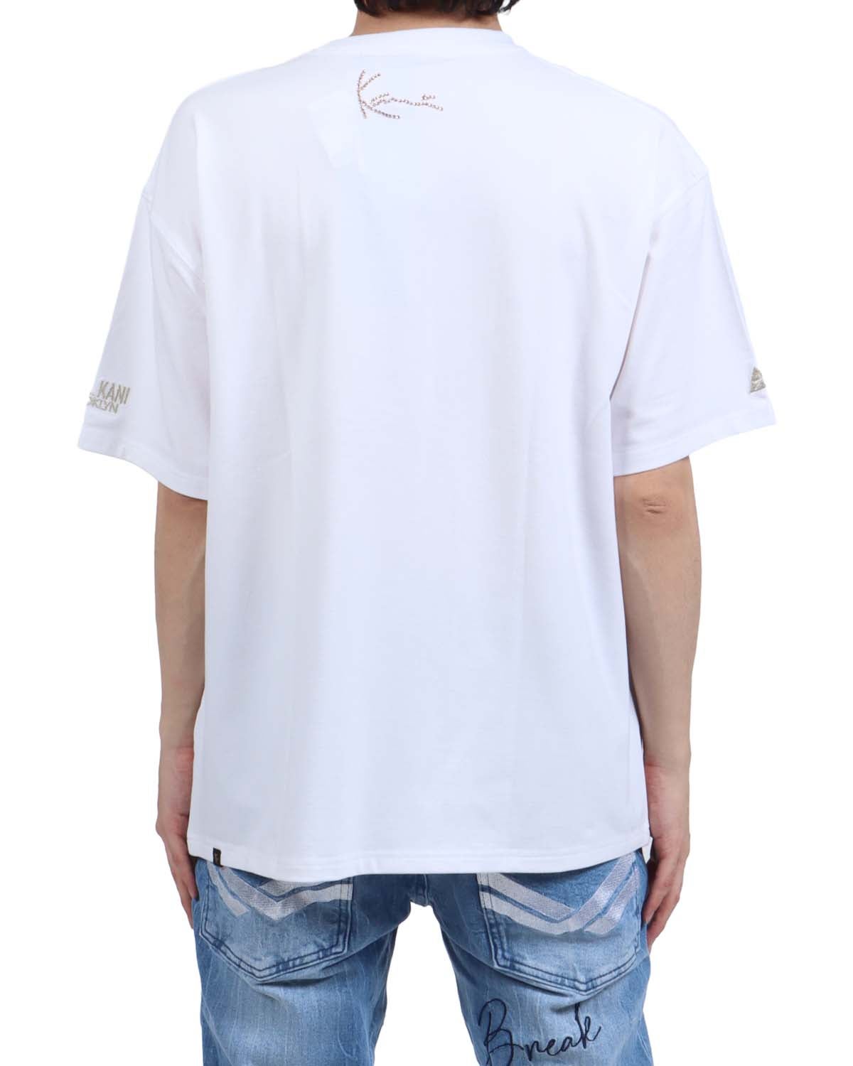 ホワイト：173cm63kg(Lサイズ着用)