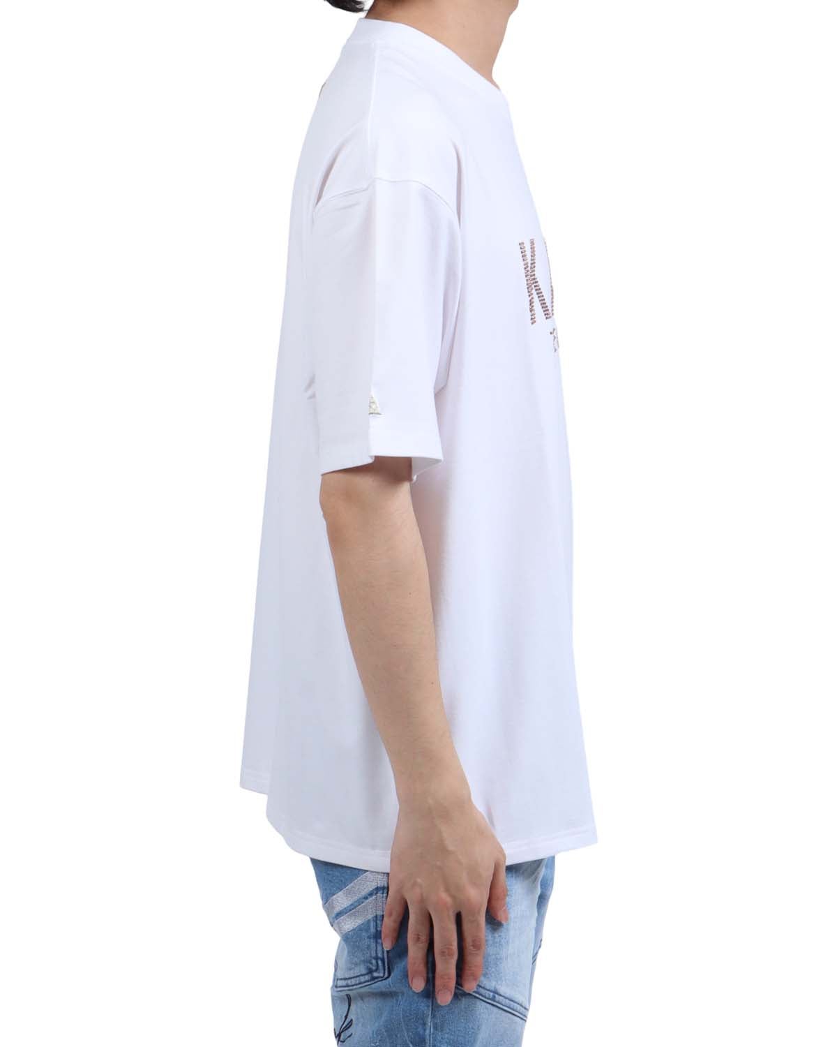 ホワイト：173cm63kg(Lサイズ着用)