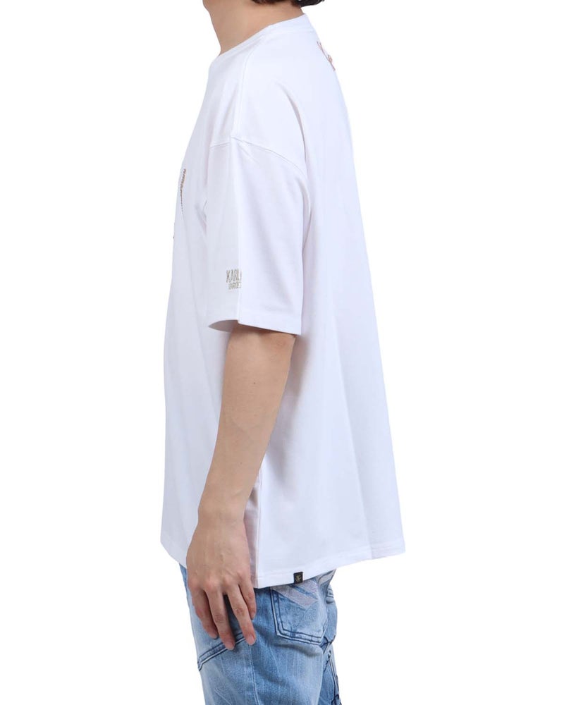 ホワイト：173cm63kg(Lサイズ着用)