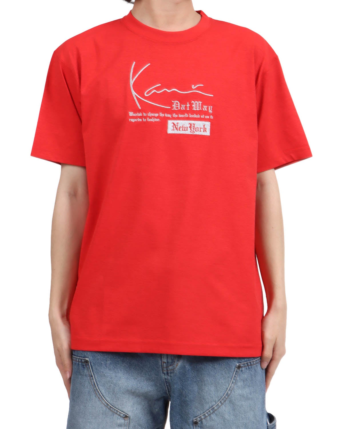 レッド：173cm63kg(Lサイズ着用)