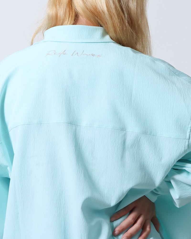 ミントグリーン：167cm(Lサイズ着用)