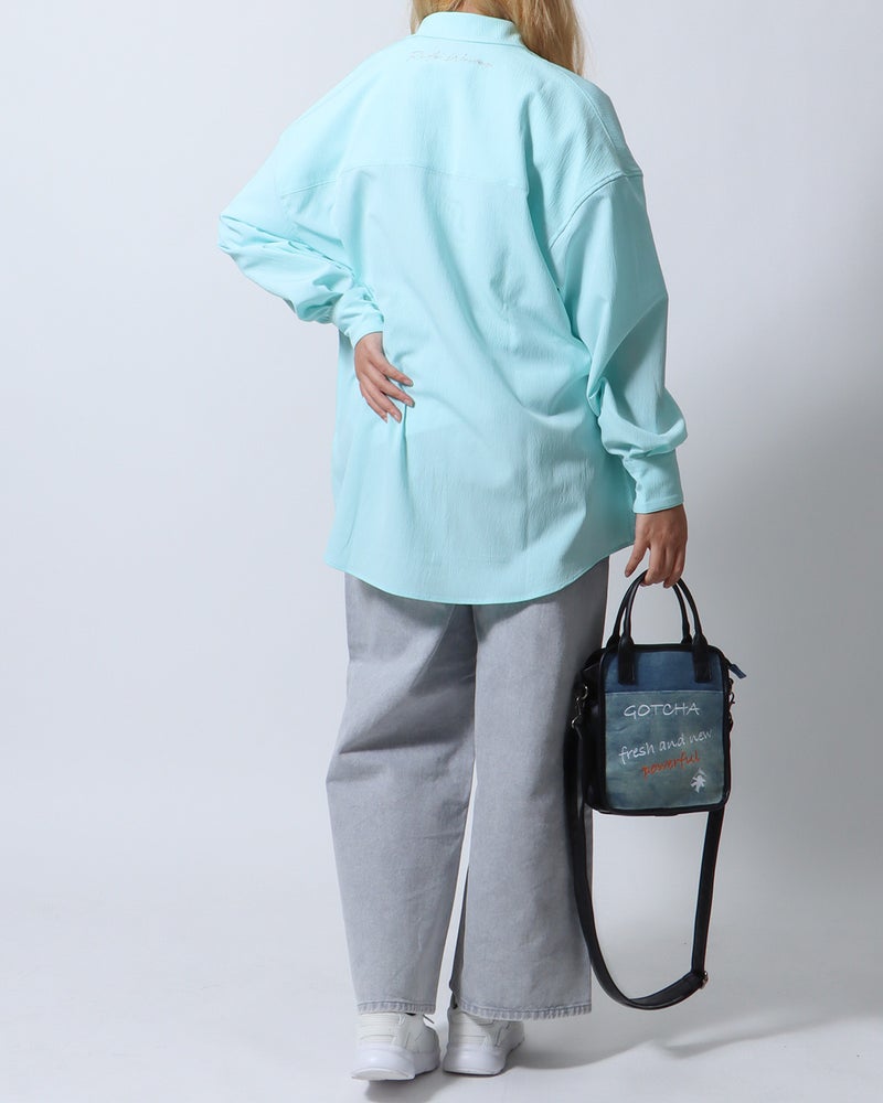 ミントグリーン：167cm(Lサイズ着用)