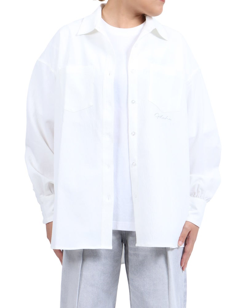 ホワイト：167cm(Lサイズ着用)