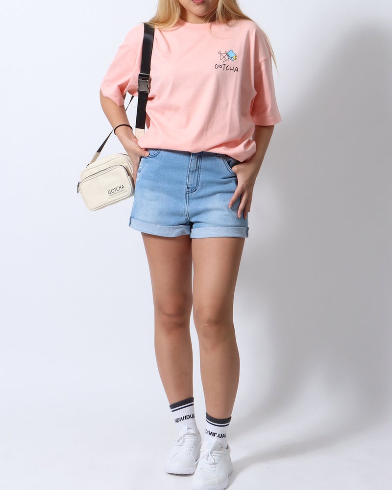 ピンク：167cm(Lサイズ着用)