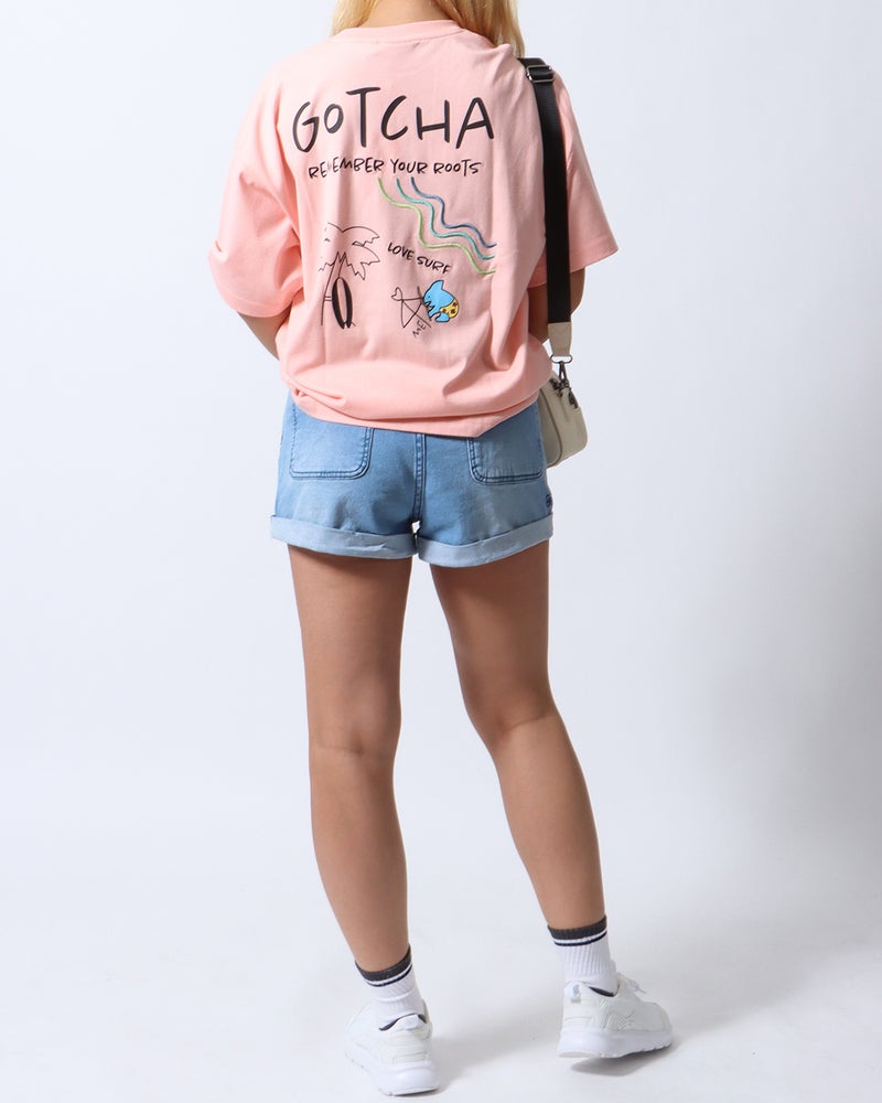 ピンク：167cm(Lサイズ着用)