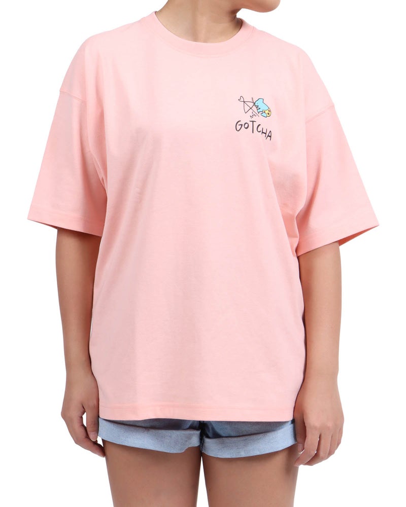 ピンク：167cm(Lサイズ着用)