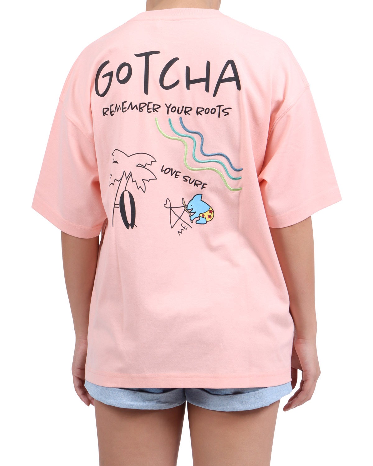 ピンク：167cm(Lサイズ着用)