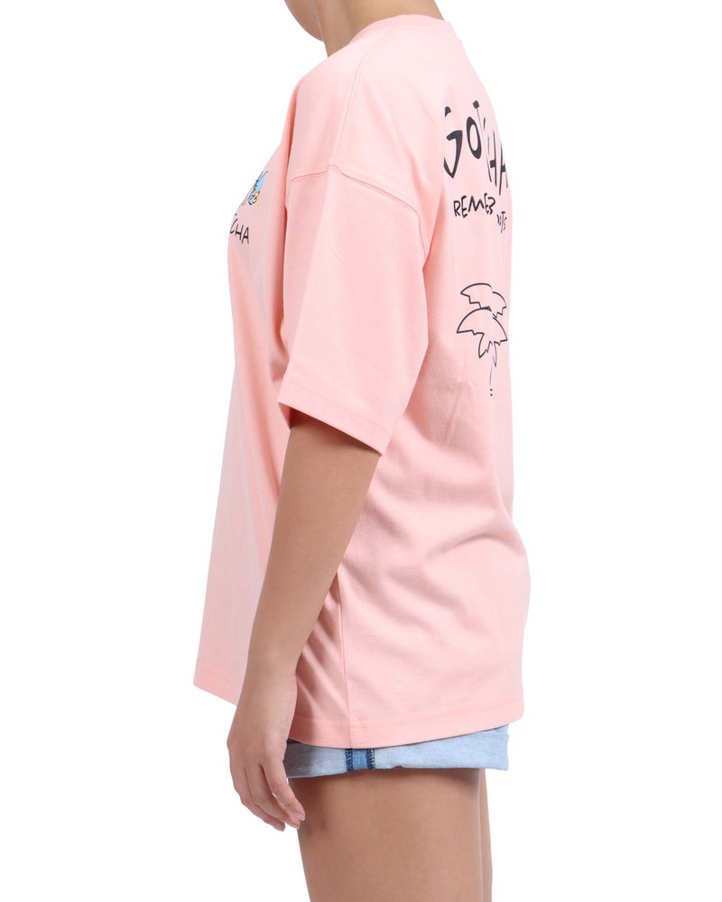 ピンク：167cm(Lサイズ着用)