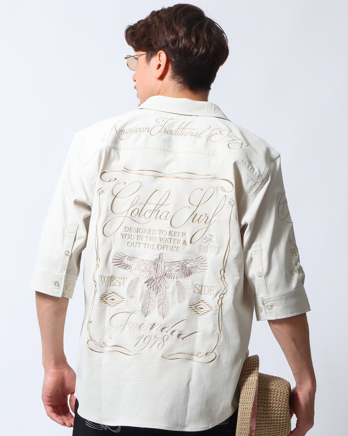 サンドベージュ：180cm/70kg(Lサイズ着用)