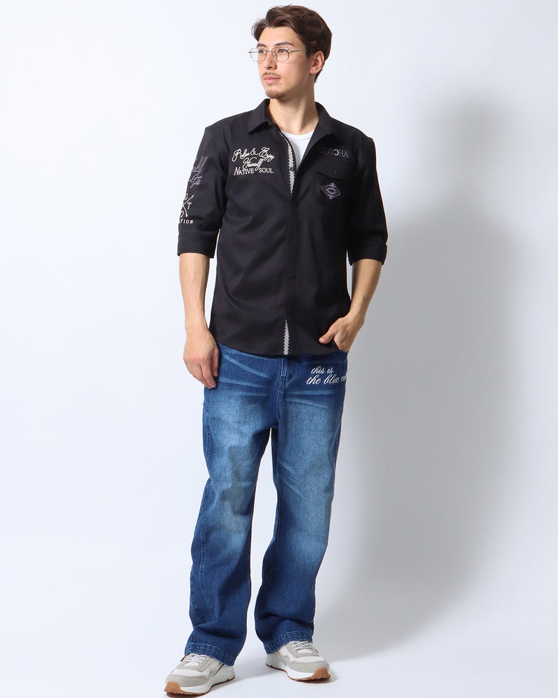 ブラック：180cm/70kg(Lサイズ着用)