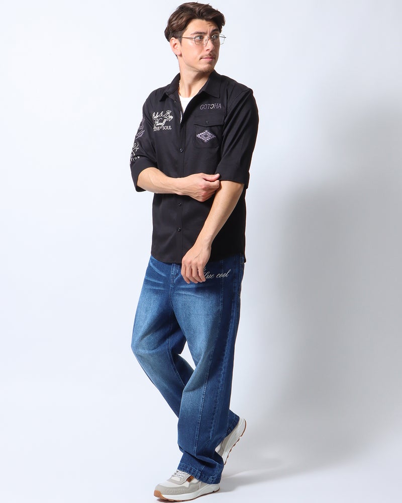 ブラック：180cm/70kg(Lサイズ着用)