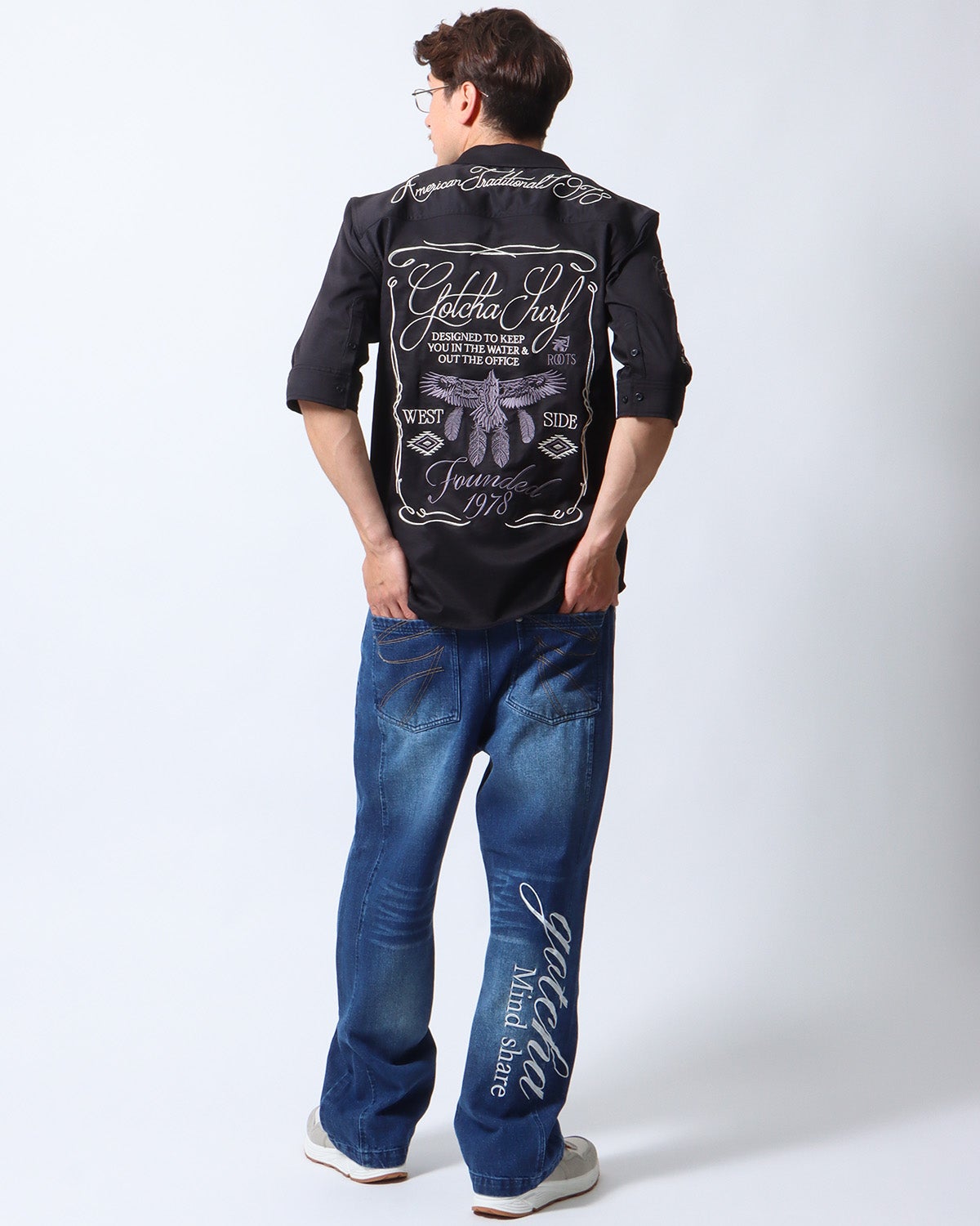GOTCHA] ピーチツイル 6分袖 シャツ | PEET ONLINE STORE