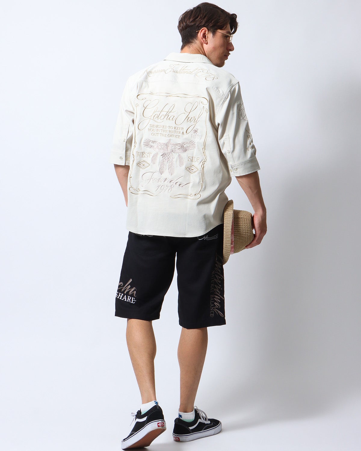 GOTCHA] ピーチツイル 6分袖 シャツ | PEET ONLINE STORE