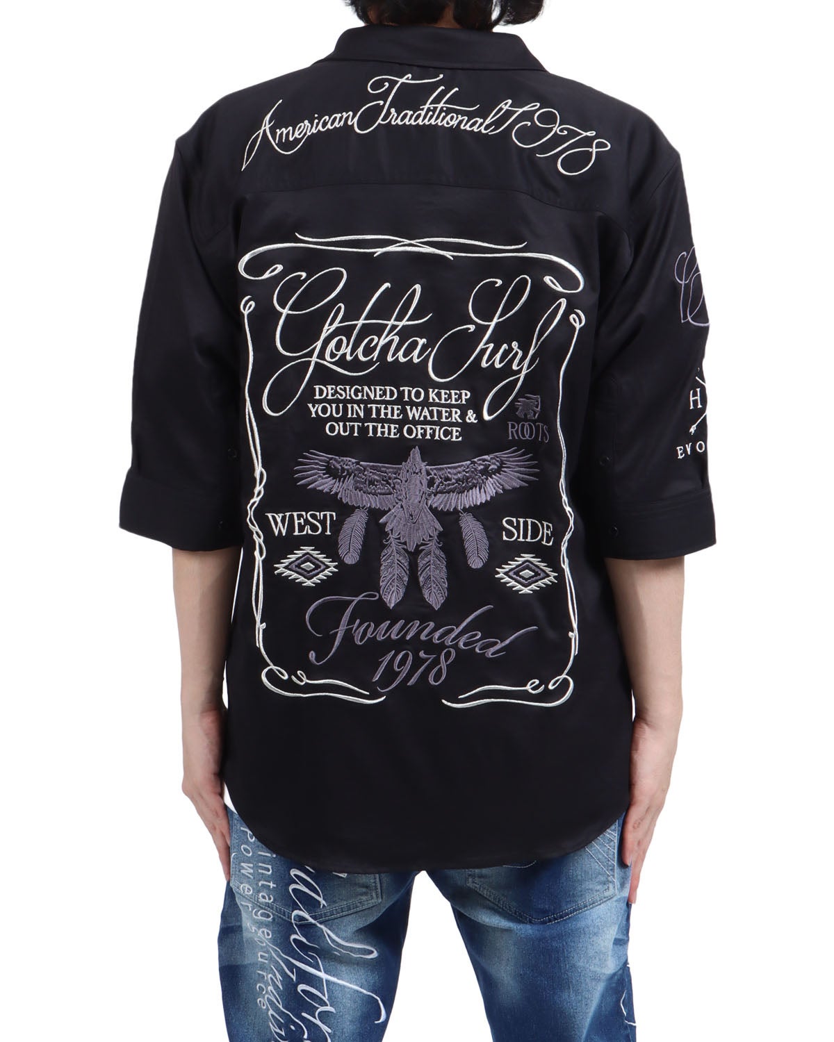 ブラック：173cm63kg(Lサイズ着用)