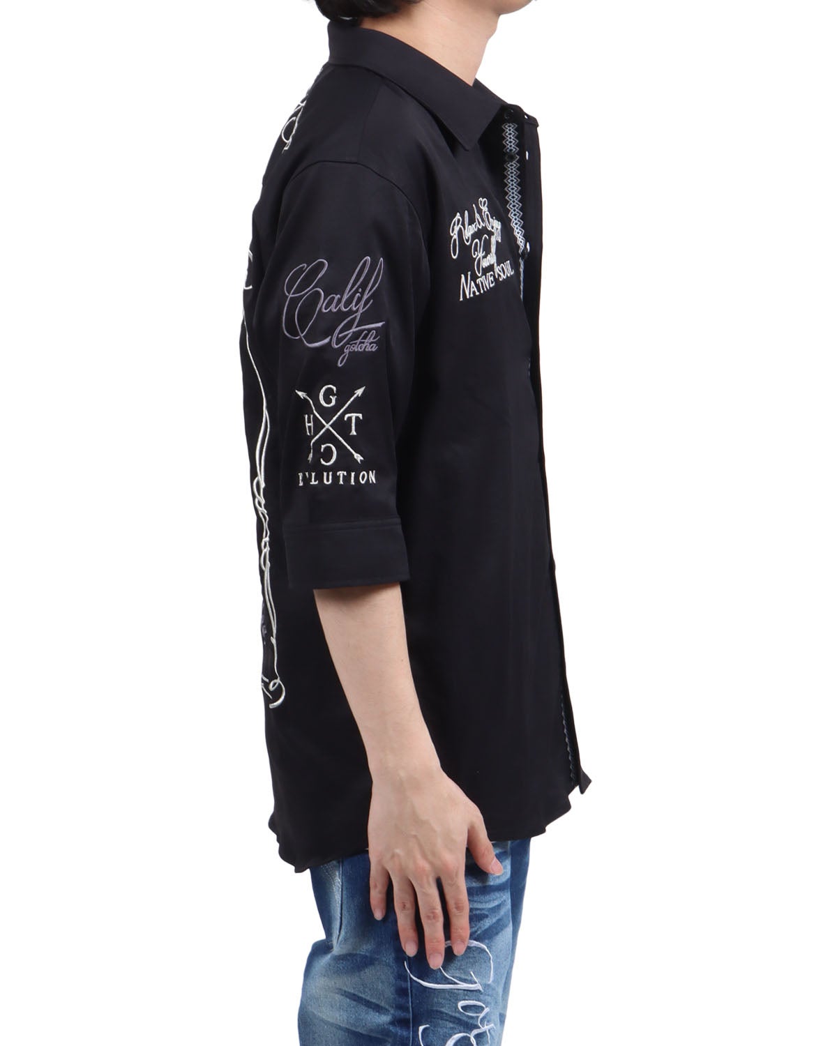 GOTCHA] ピーチツイル 6分袖 シャツ | PEET ONLINE STORE
