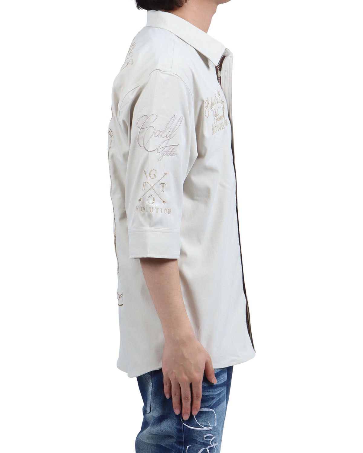 サンドベージュ：173cm63kg(Lサイズ着用)