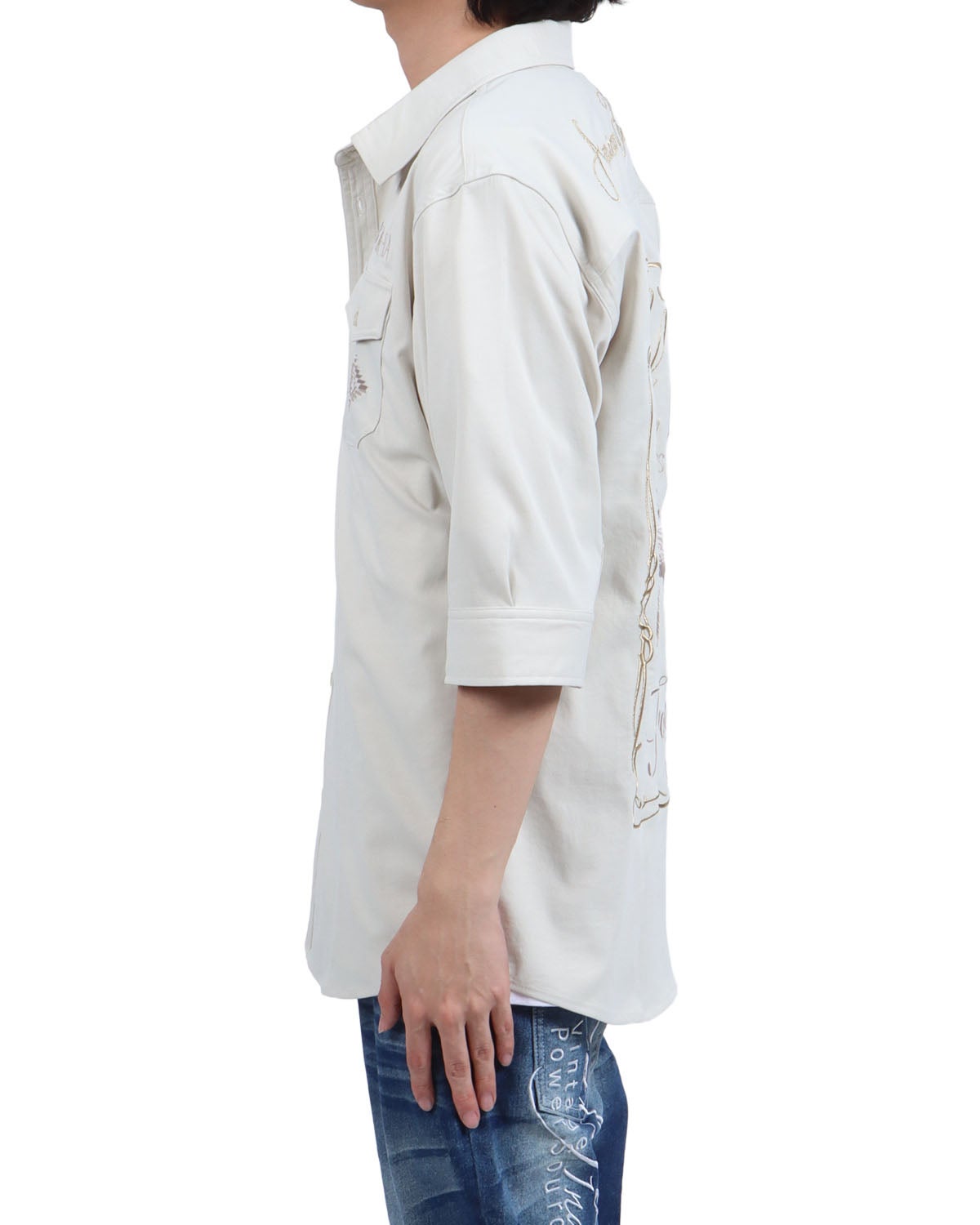 サンドベージュ：173cm63kg(Lサイズ着用)