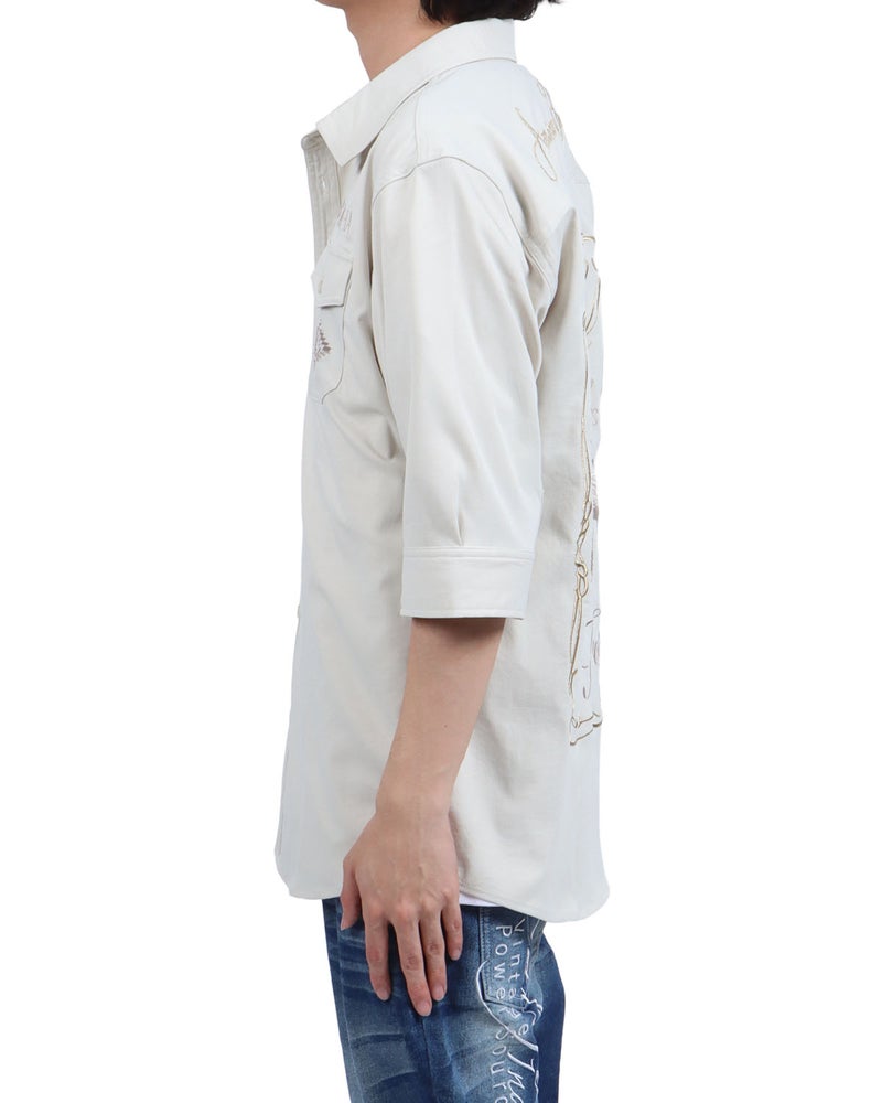 サンドベージュ：173cm63kg(Lサイズ着用)