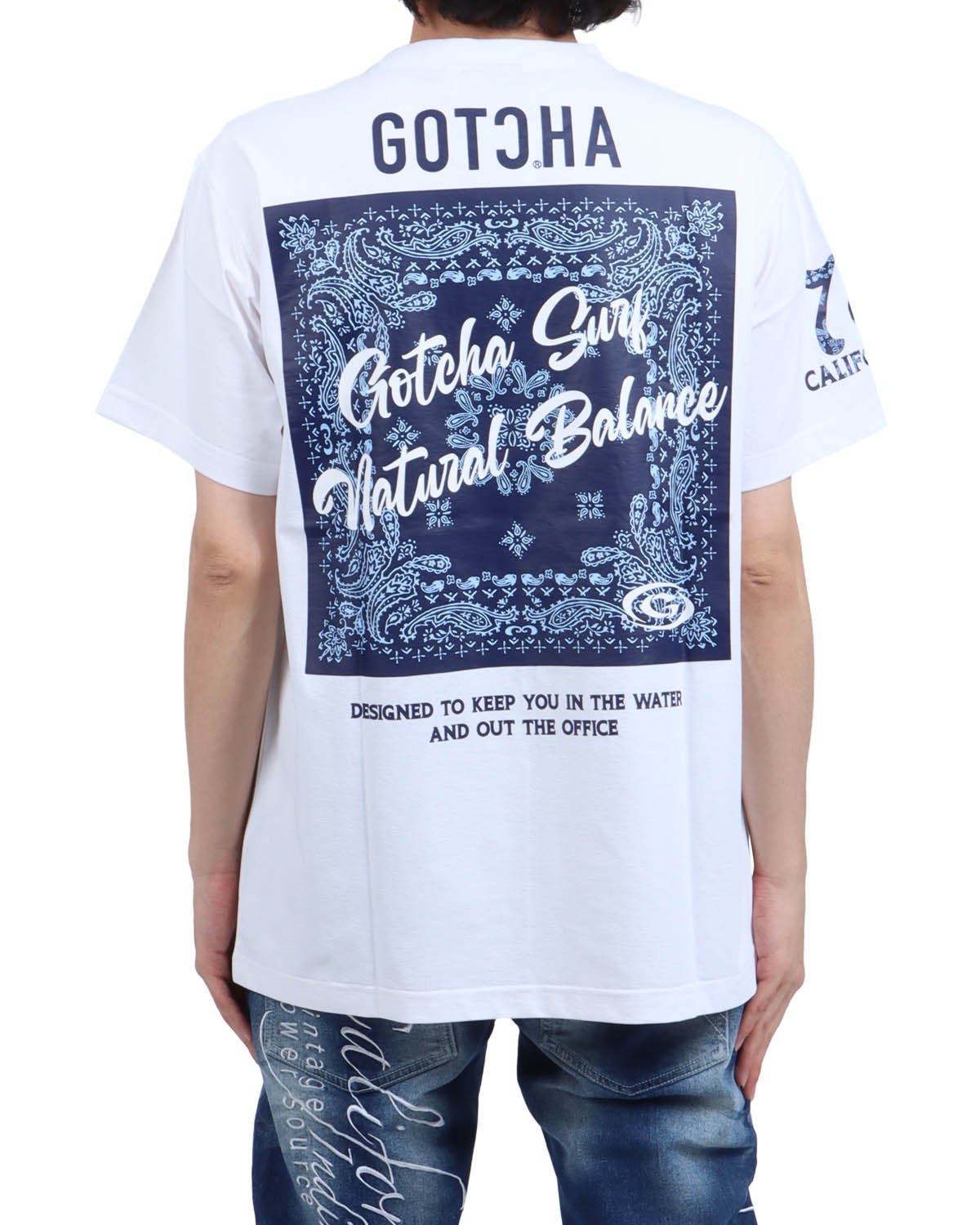 ホワイト：173cm63kg(Lサイズ着用)