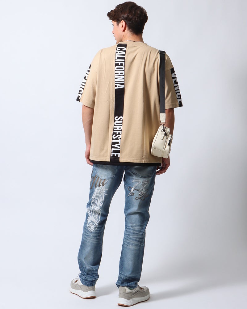 サンドベージュ：180cm/70kg(Lサイズ着用)