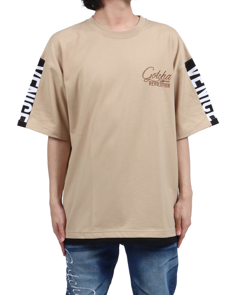 サンドベージュ：173cm63kg(Lサイズ着用)