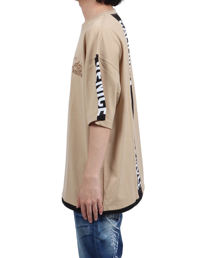 サンドベージュ：173cm63kg(Lサイズ着用)