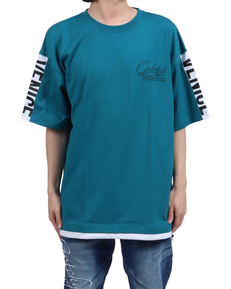 グリーン：173cm63kg(Lサイズ着用)