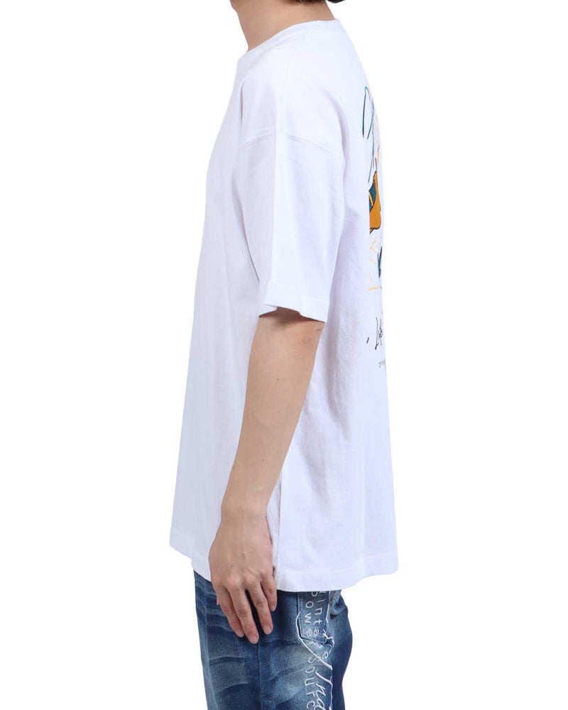 ホワイト：173cm63kg(Lサイズ着用)