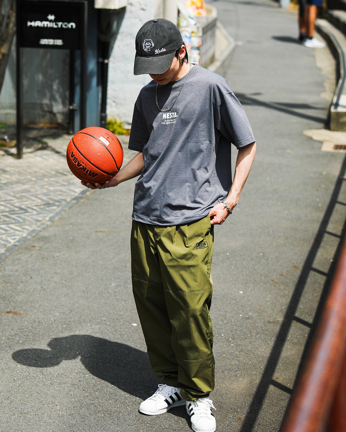 カーキ：175cm(Mサイズ着用)