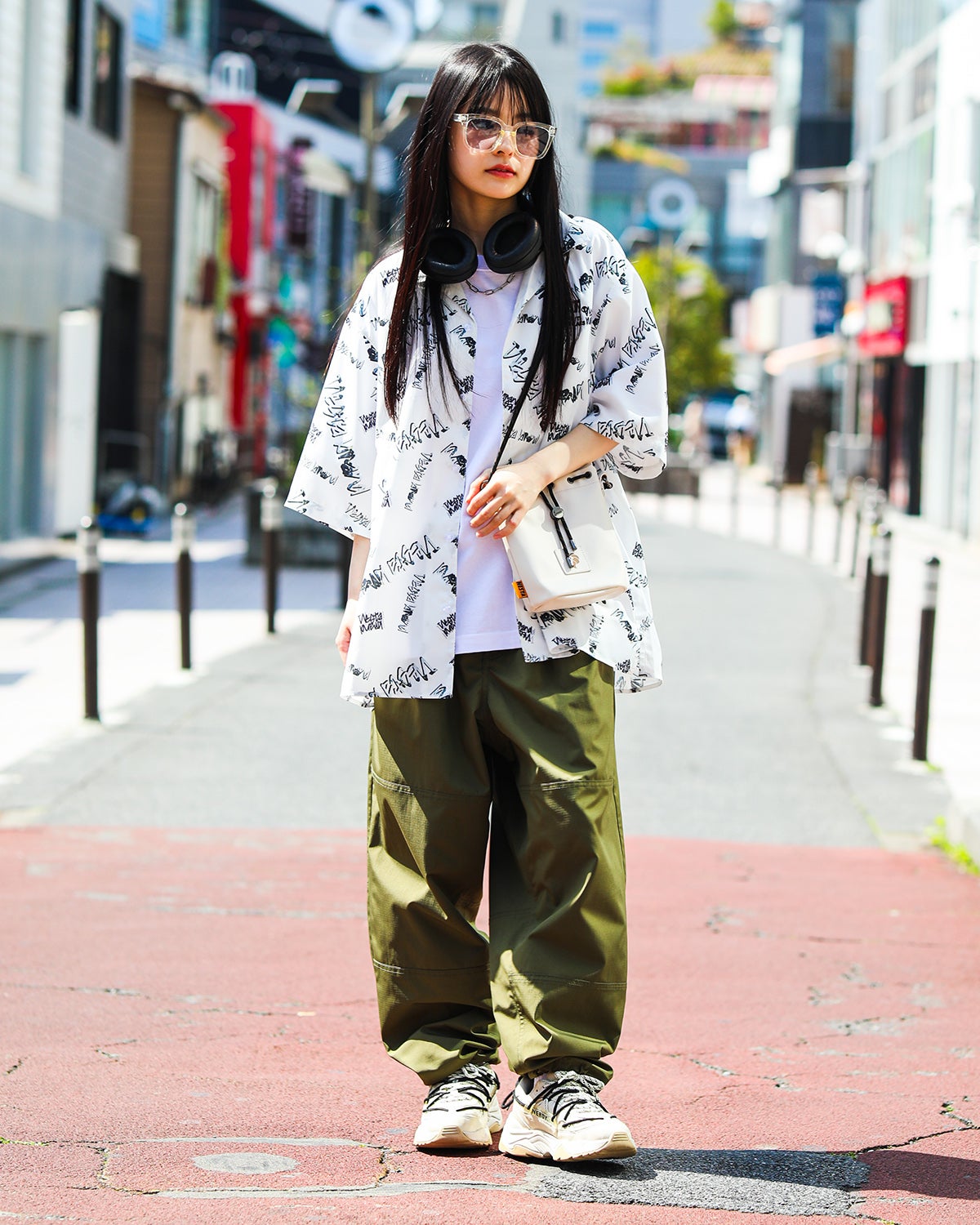 カーキ：160cm(Mサイズ着用)