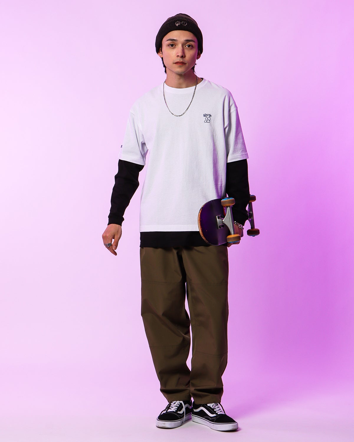 カーキ：175cm(Mサイズ着用)