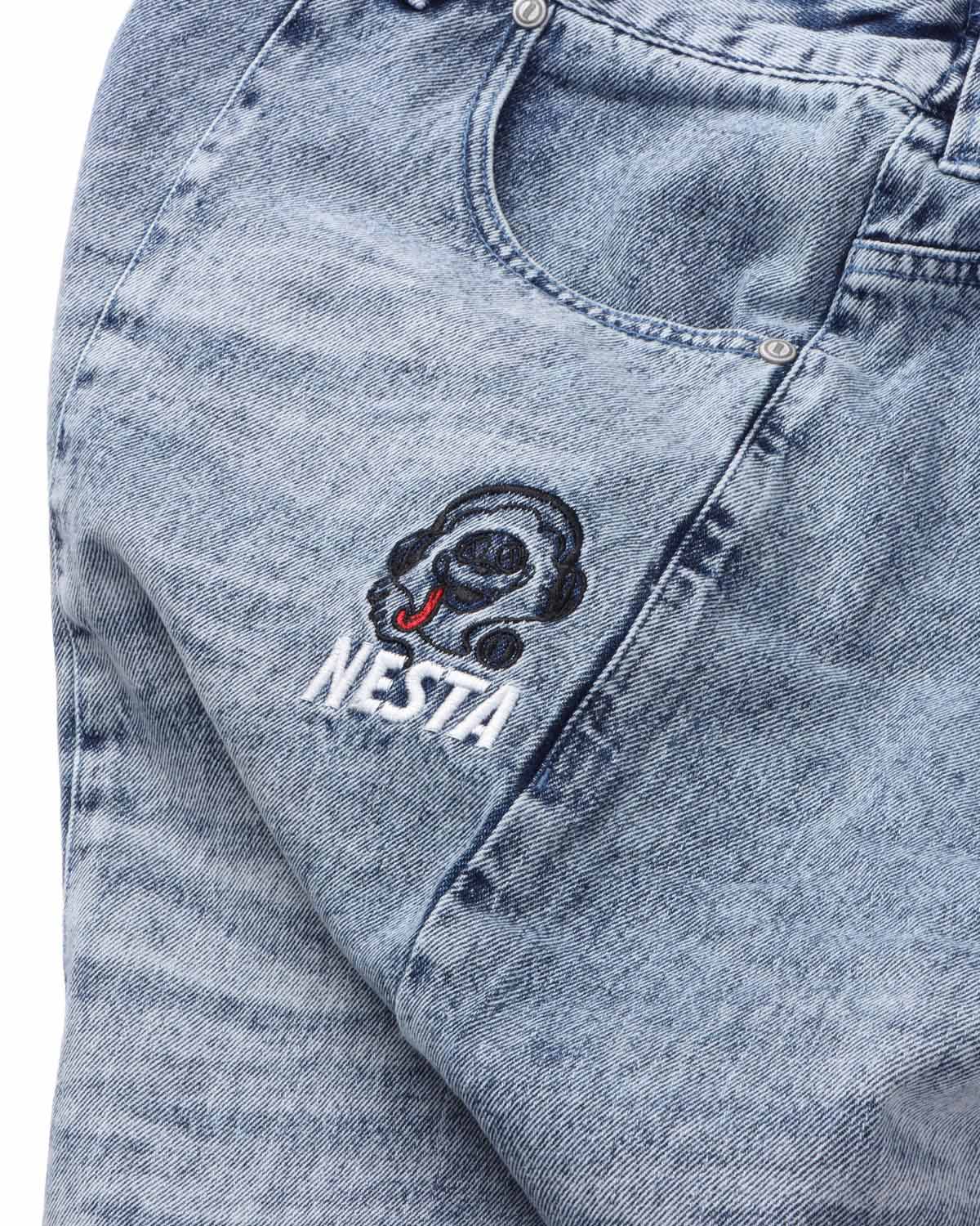 NESTA ジーンズ NESTA BRAND] ケミカル カーブデニム パンツ | PEET ONLINE STORE