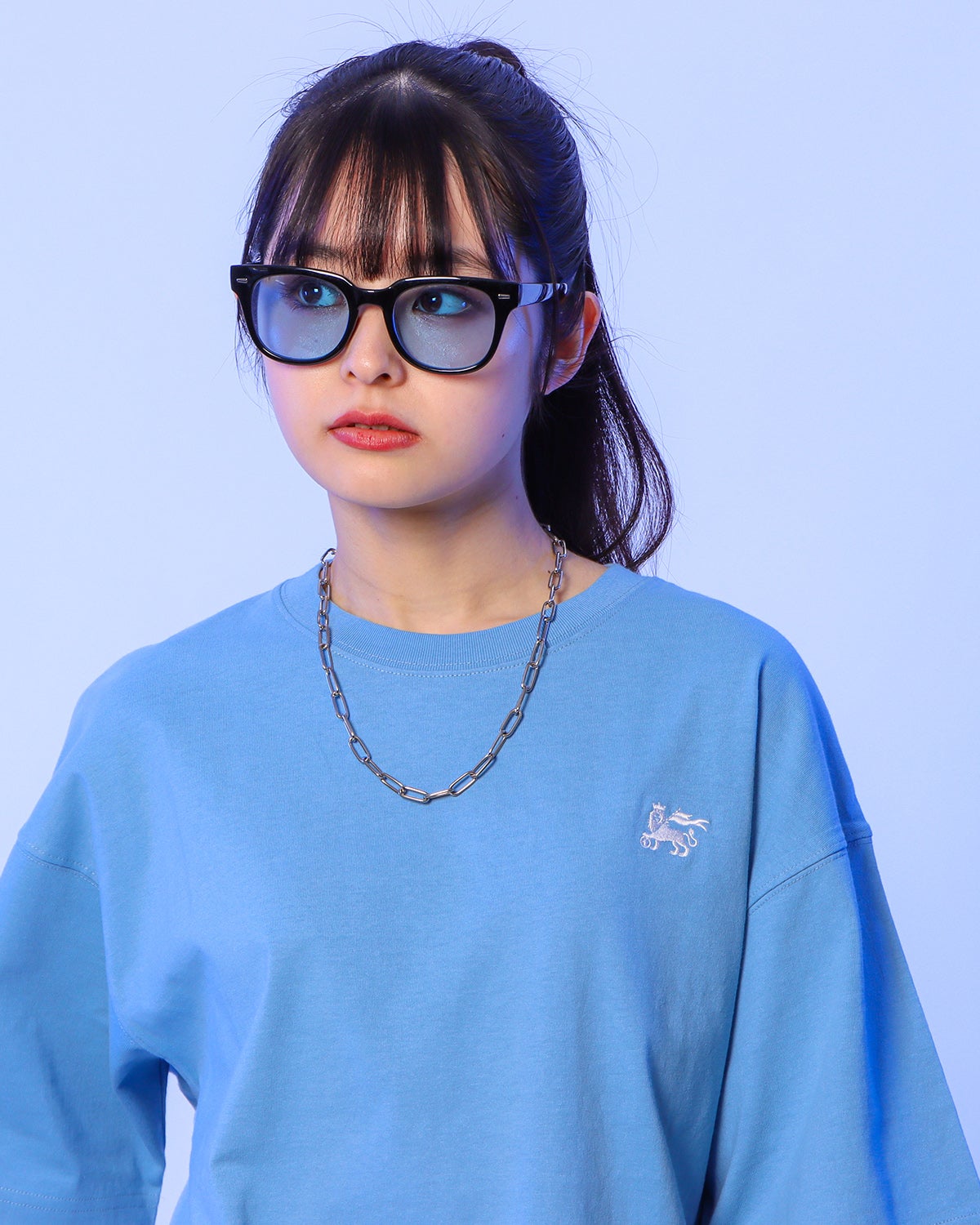 ライトブルー：160cm(Mサイズ着用)