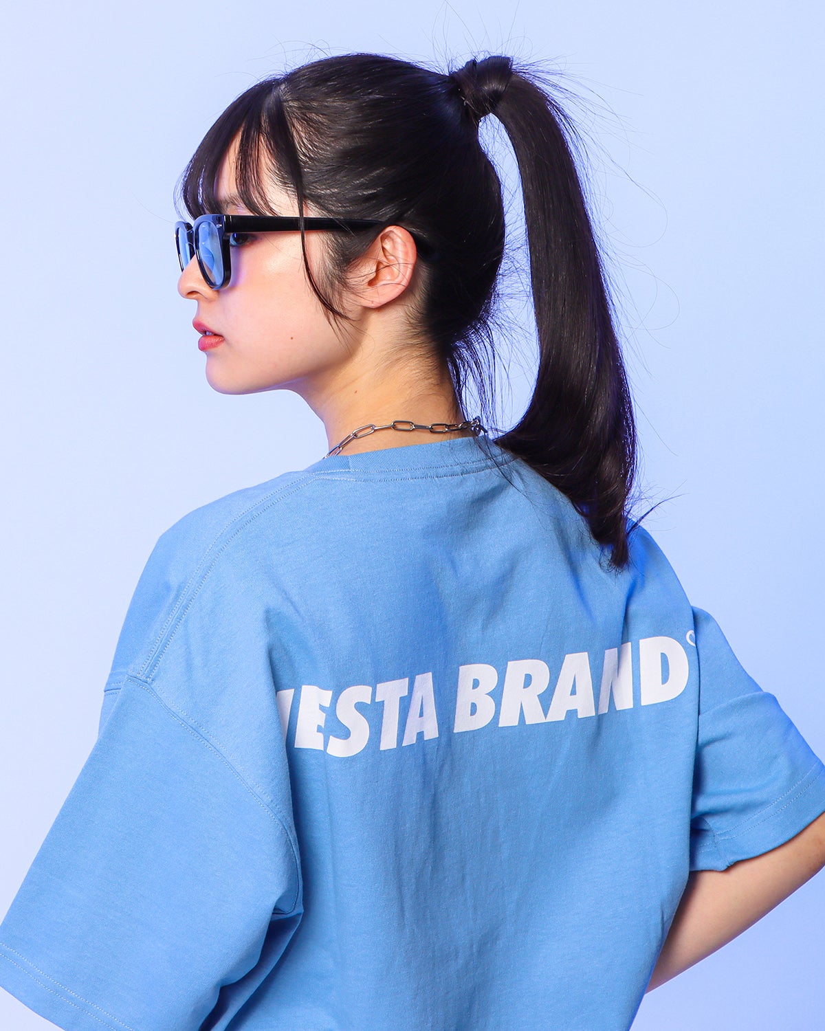 ライトブルー：160cm(Mサイズ着用)