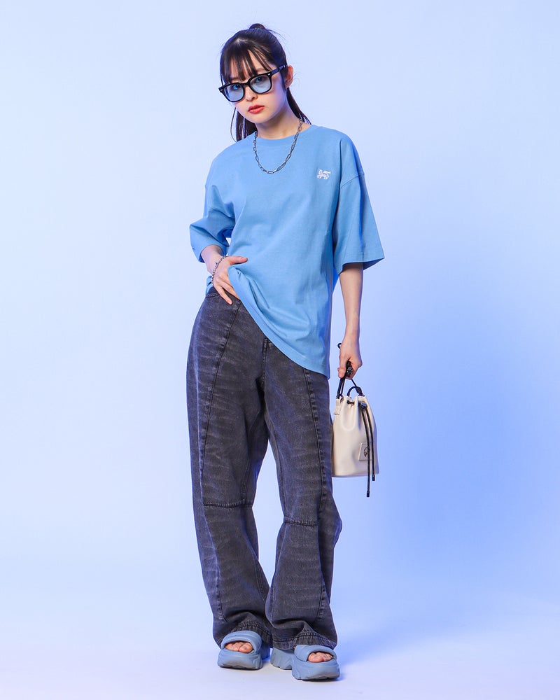 ライトブルー：160cm(Mサイズ着用)