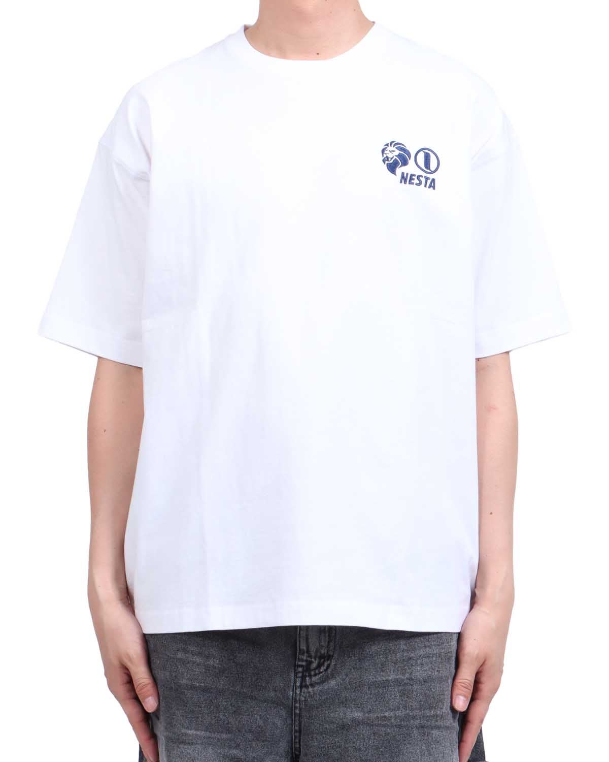 ホワイト：174cm62kg(Lサイズ着用)