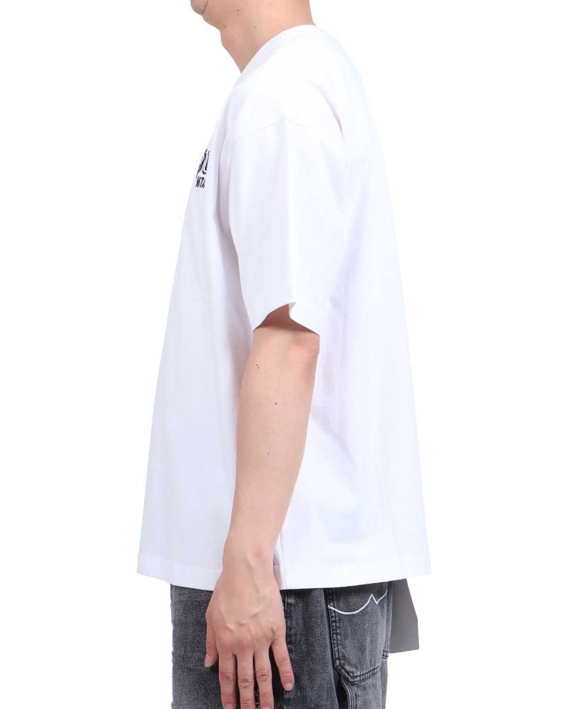 ホワイト：174cm62kg(Lサイズ着用)