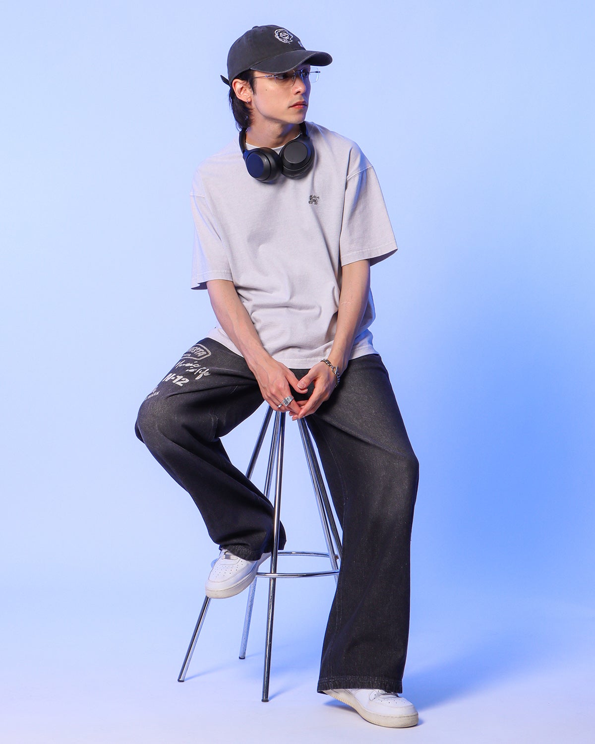 オフホワイト：175cm(Mサイズ着用)