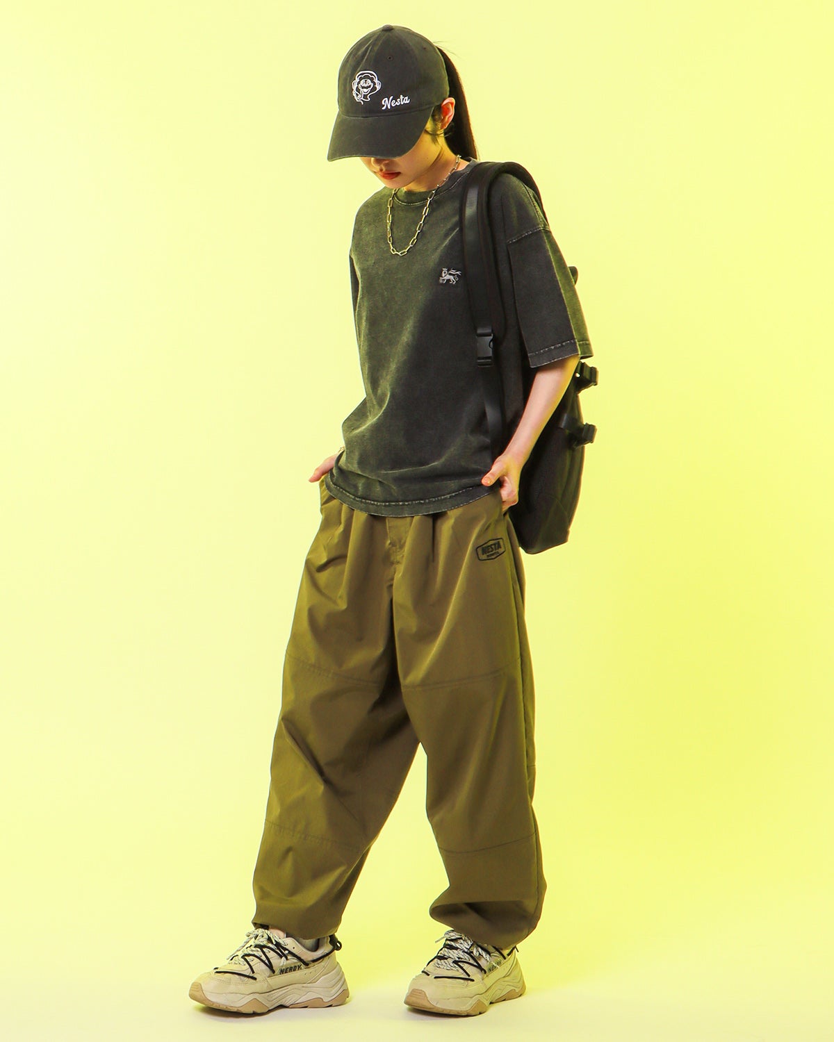 ブラック：160cm(Sサイズ着用)