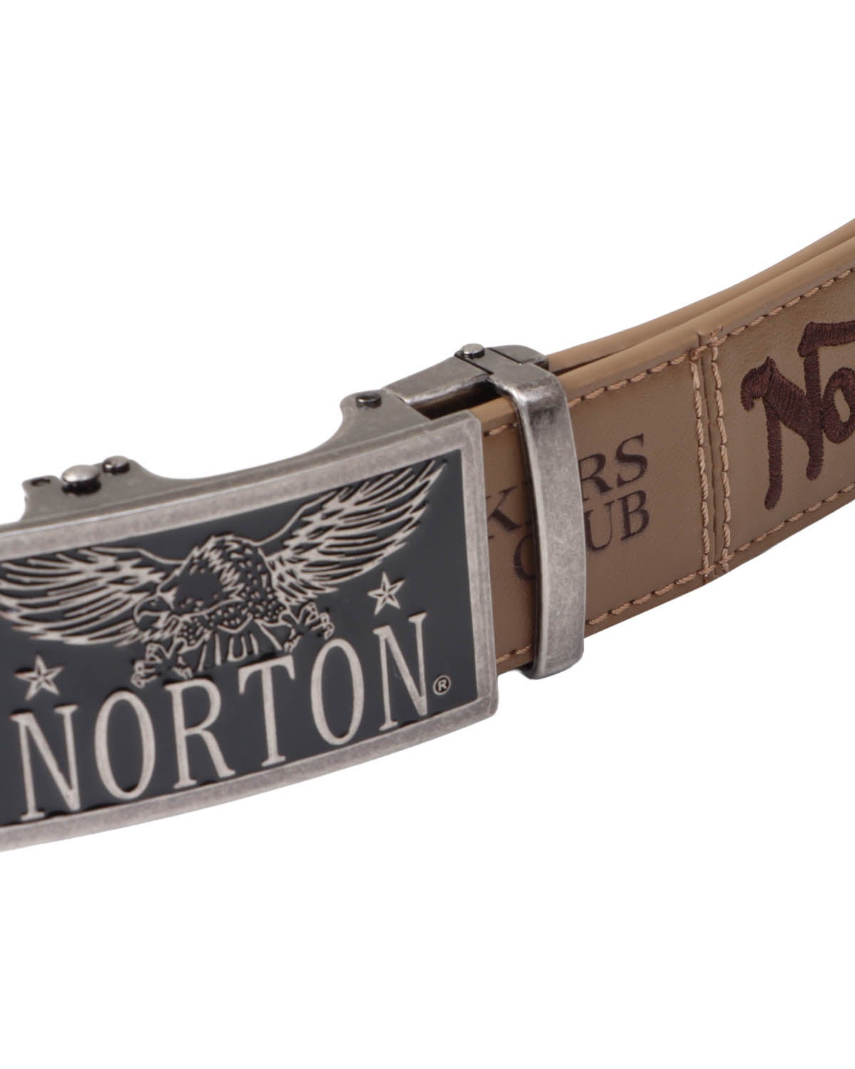 Norton公式 ベルトバックル 英国製 TAN-630 新品 ○英国TANSIDE 米国製 ノートン バイク ベルトバックル 金具に曲がり