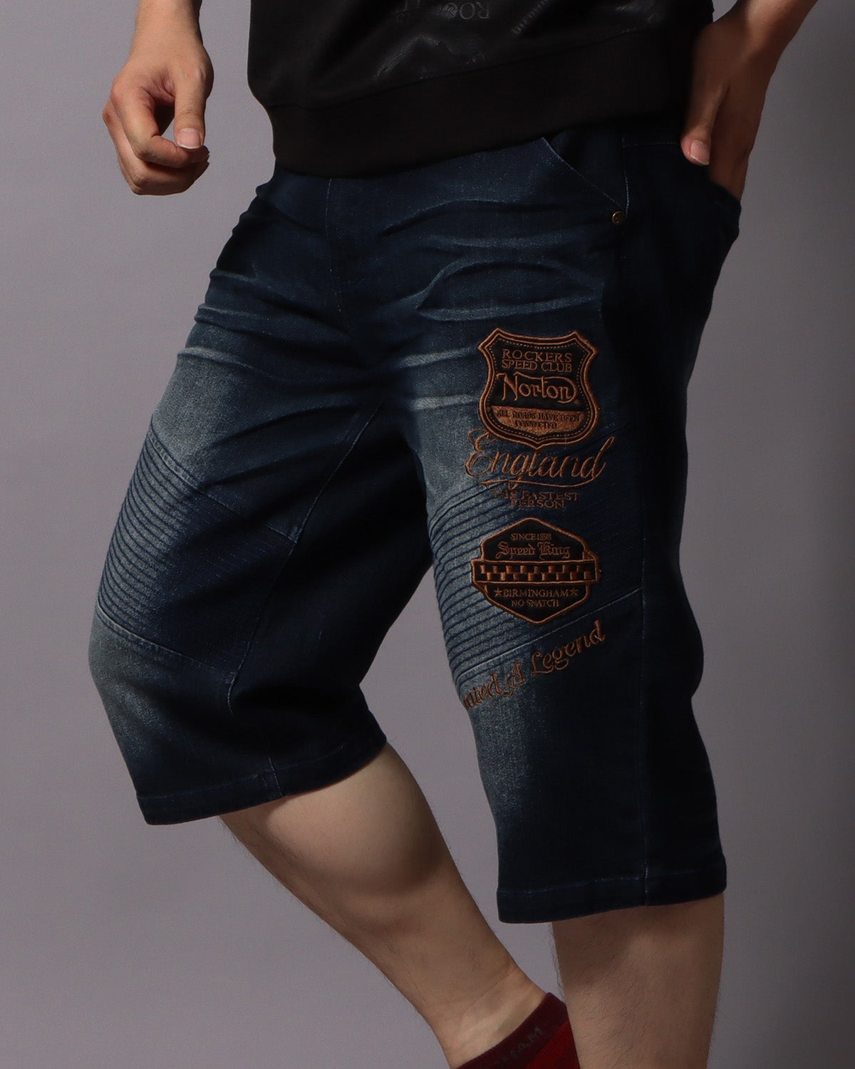 ストレッチ ライダース 7分丈 ショーツ