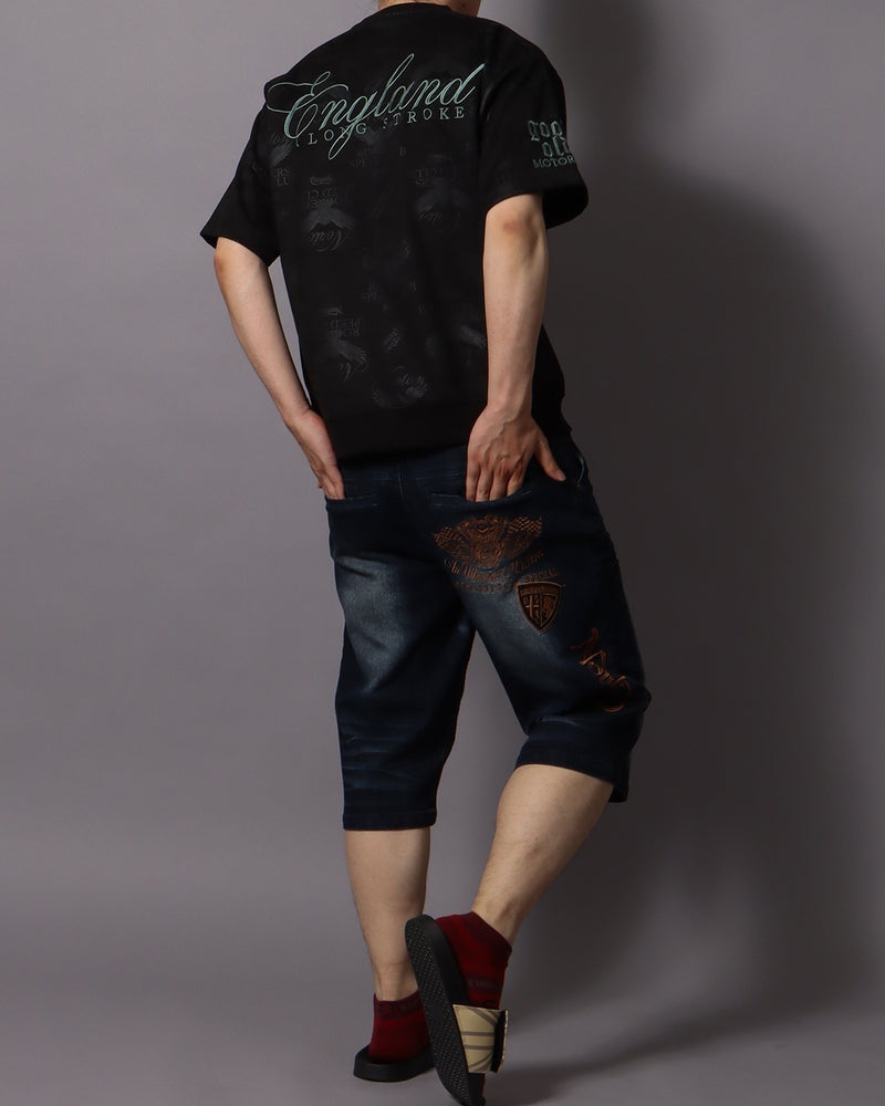 インディゴ：178cm/75kg(Lサイズ着用)