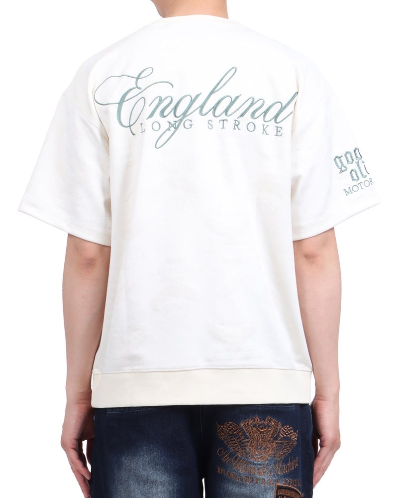 オフホワイト：174cm62kg(Lサイズ着用)