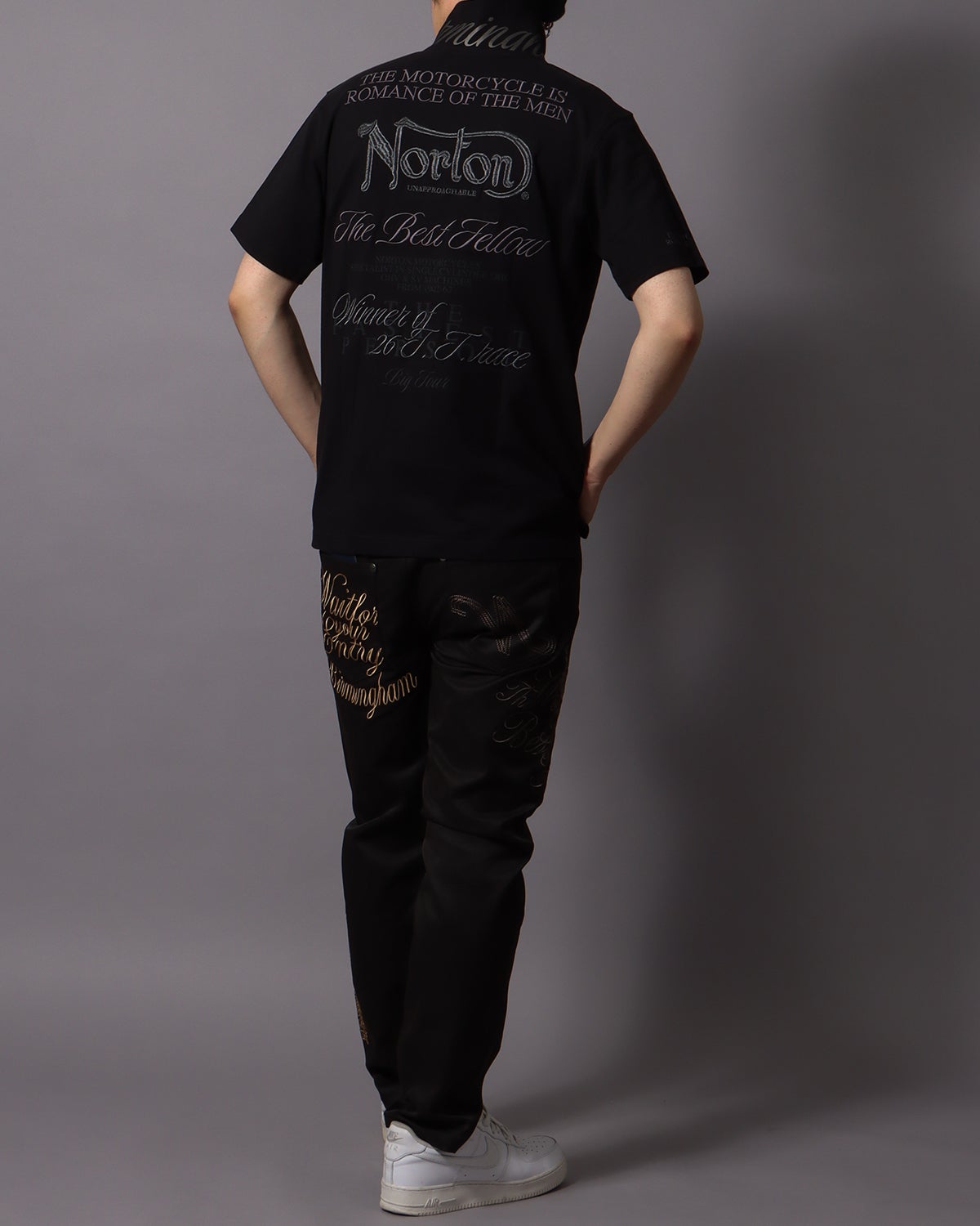 Norton] 同色 ラメ刺繍 ポロシャツ | PEET ONLINE STORE