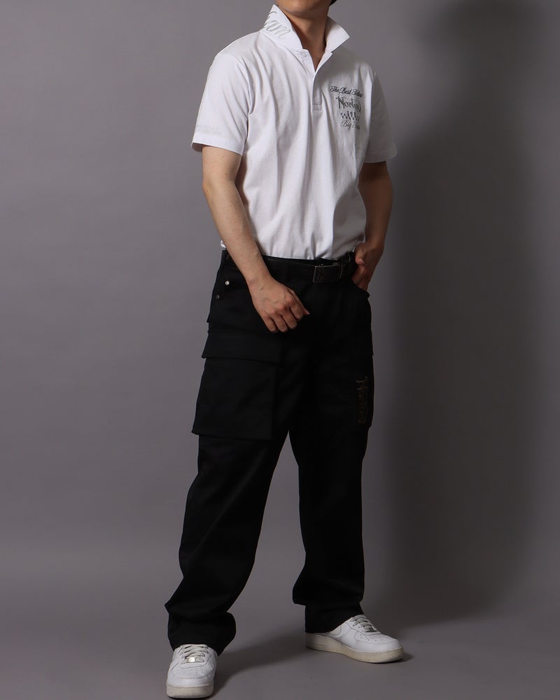 ホワイト：178cm/75kg(Lサイズ着用)