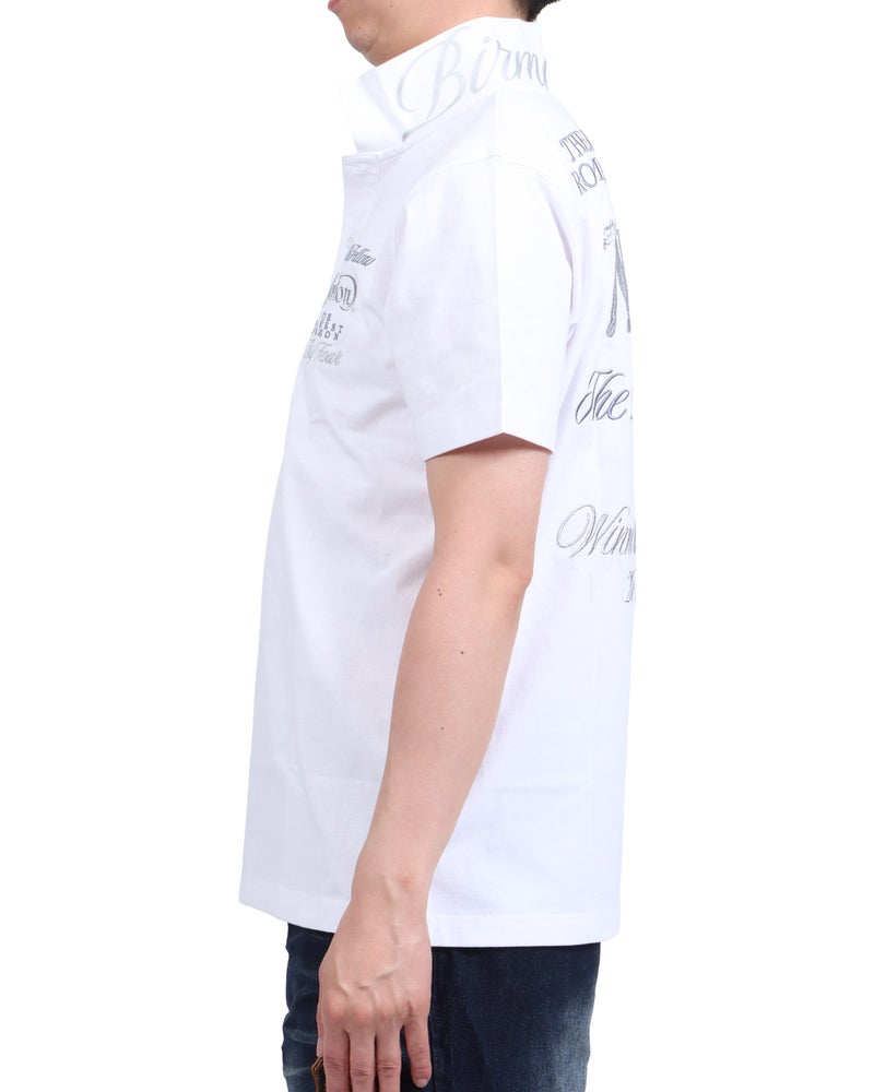 ホワイト：174cm62kg(Lサイズ着用)