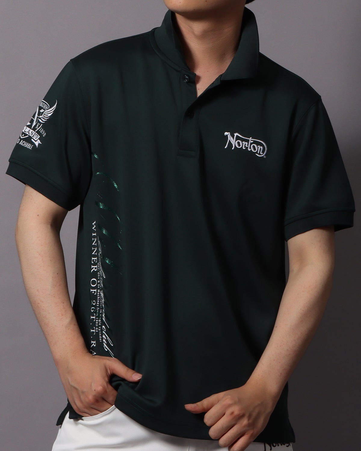 グリーングレー：178cm/75kg(Lサイズ着用)